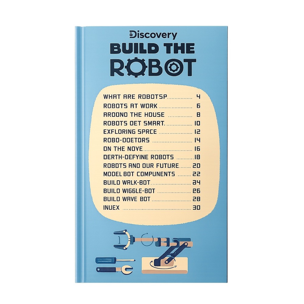 Discovery Build The Robot STEM Activity Book Kit 3 Wind-Up Robots 67 Pieces NEW - Picture 3 of 3